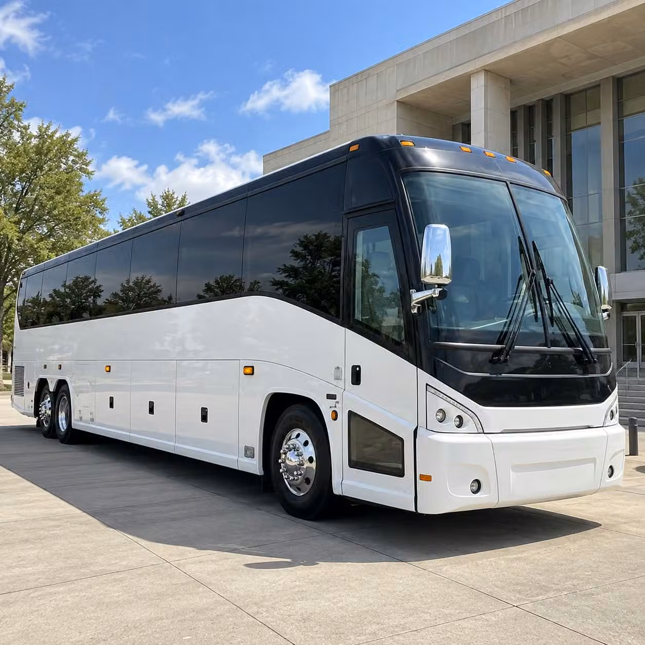 hemet charter bus rental exterior