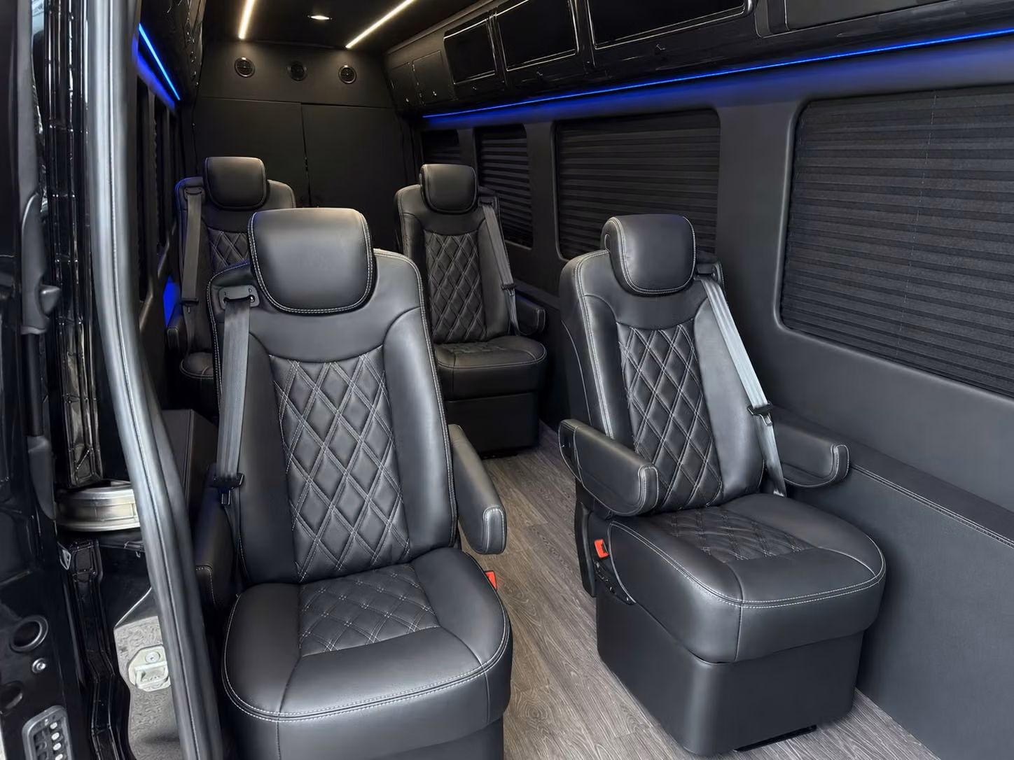 sprinter van with driver inside